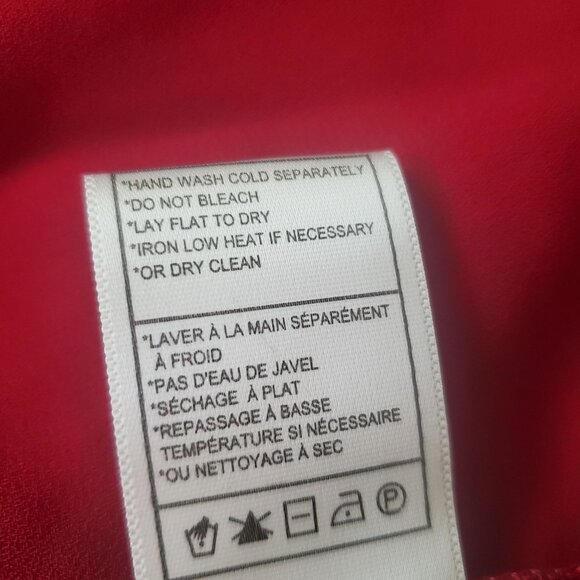 Bb Dakota womens blouse Size medium Red color sleeveless ruffle new $ 78 - Picture 11 of 15